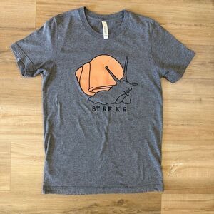STRFKR Women’s Gray Snail Concert Shirt Size Small Indie Synth Pop Rock Merch